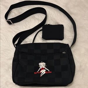 Betty Boop Black Crossbody Bag